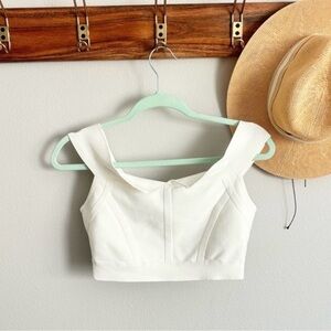 BCBG Max Azria White Corset top size Small